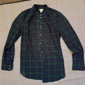 J. Crew Blackwatch Plaid Button-Down Shirt - Green/Blue